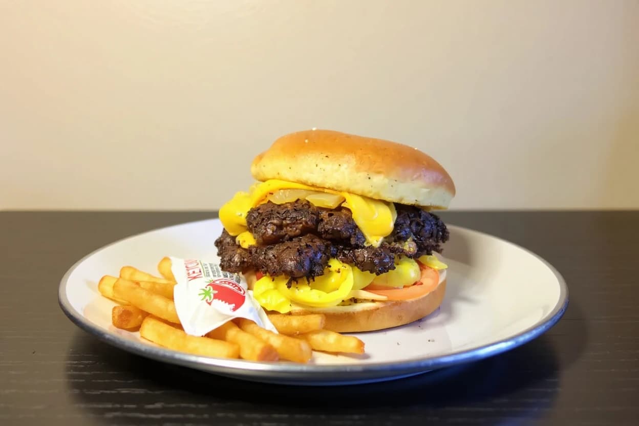 Double Cheeseburger with Fries